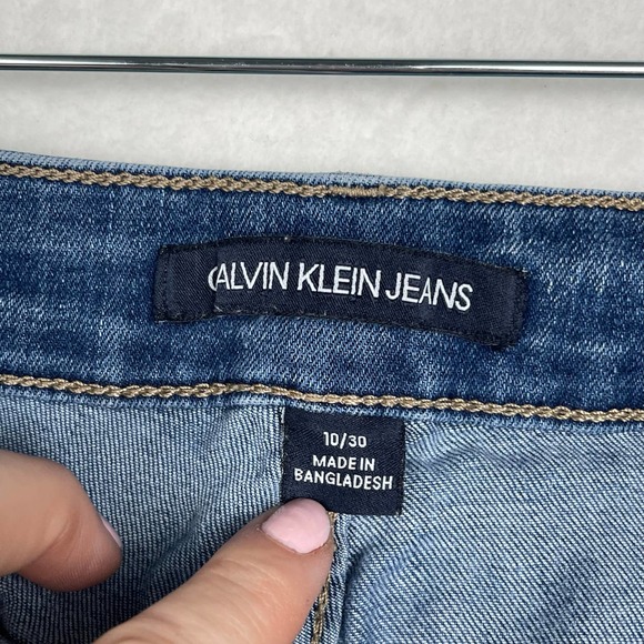 Calvin Klein Jeans Repreve Strait Leg Mid Rise Stretch Medium Wash SZ 10 30Waist - Picture 6 of 13